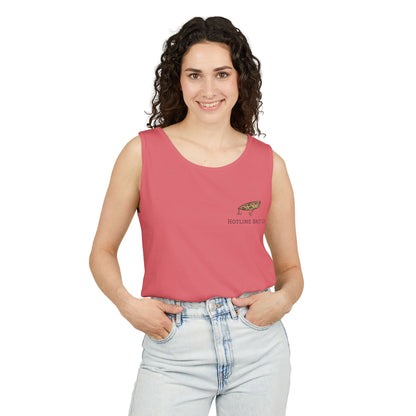Hot Line Bait Co. Fish Graphic Tank Top — Retro Fishing Summer Tee