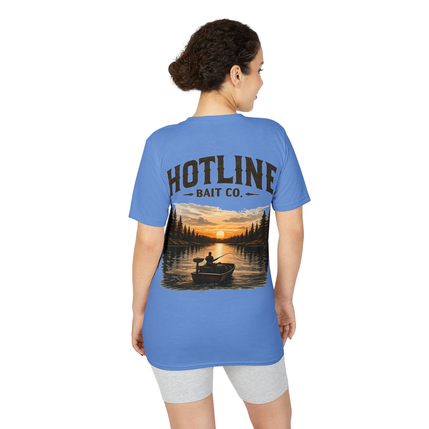 Fishing T-Shirt - Hotline Bait Co. Sunset Lake Angler Tee