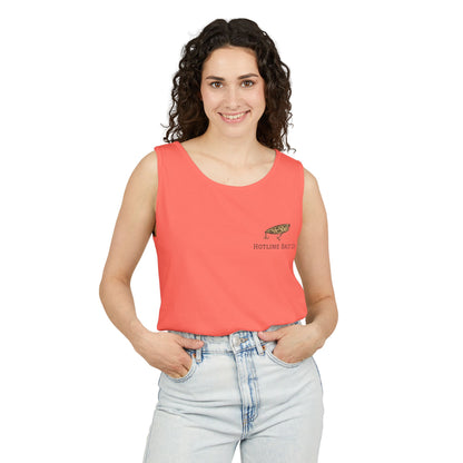 Hot Line Bait Co. Fish Graphic Tank Top — Retro Fishing Summer Tee