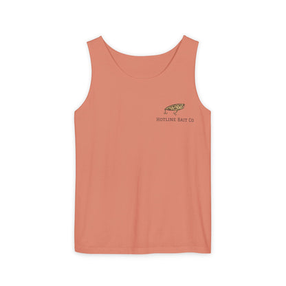 Hot Line Bait Co. Fish Graphic Tank Top — Retro Fishing Summer Tee
