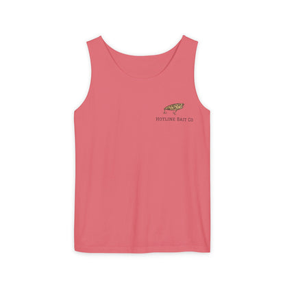 Hot Line Bait Co. Fish Graphic Tank Top — Retro Fishing Summer Tee