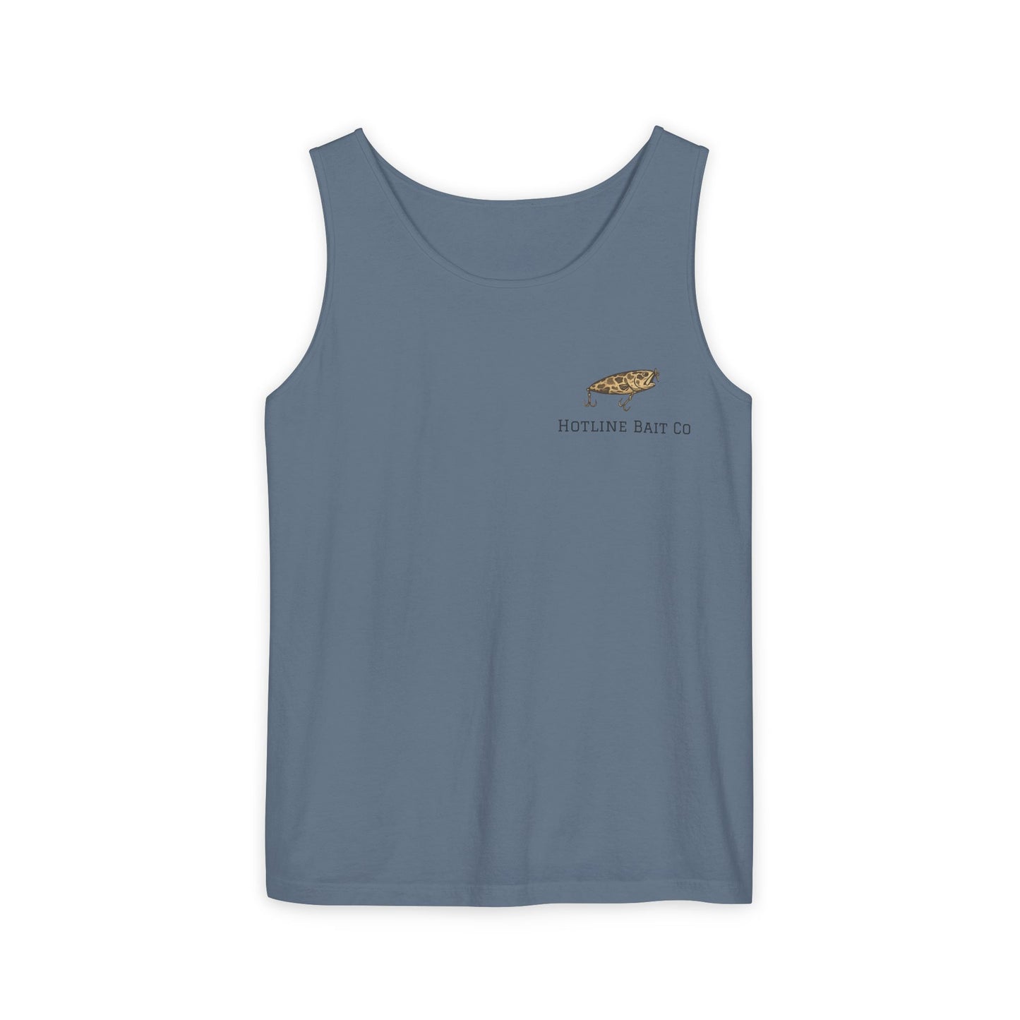 Hot Line Bait Co. Fish Graphic Tank Top — Retro Fishing Summer Tee