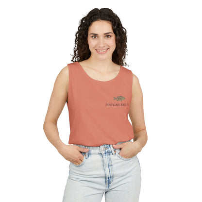 Dog & Fish Logo Tank Top — "Hotline Bait Co." Fishing Tank