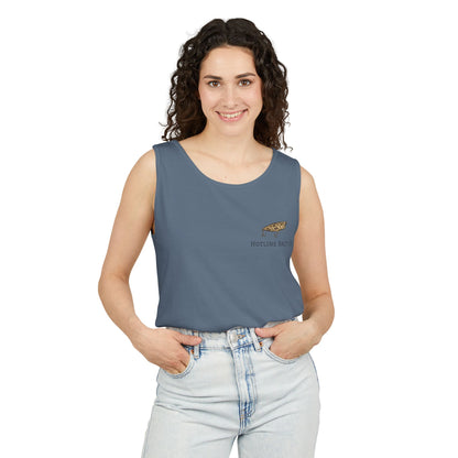 Hot Line Bait Co. Fish Graphic Tank Top — Retro Fishing Summer Tee