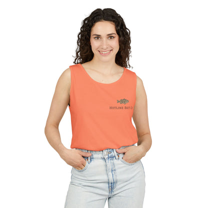 Dog & Fish Logo Tank Top — "Hotline Bait Co." Fishing Tank