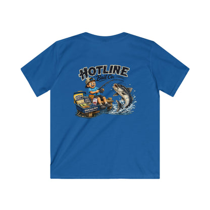 Kids Tee — 'Hotline Bait Co.' Fishing Graphic Shirt
