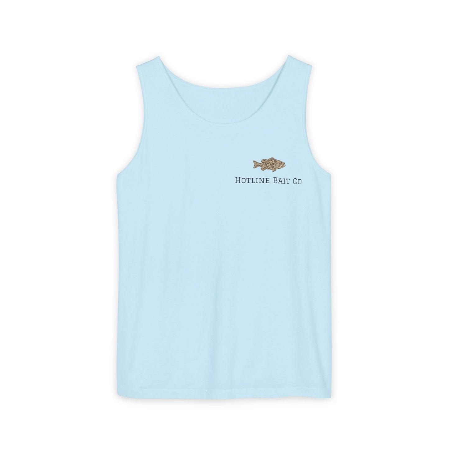 Dog & Fish Logo Tank Top — "Hotline Bait Co." Fishing Tank