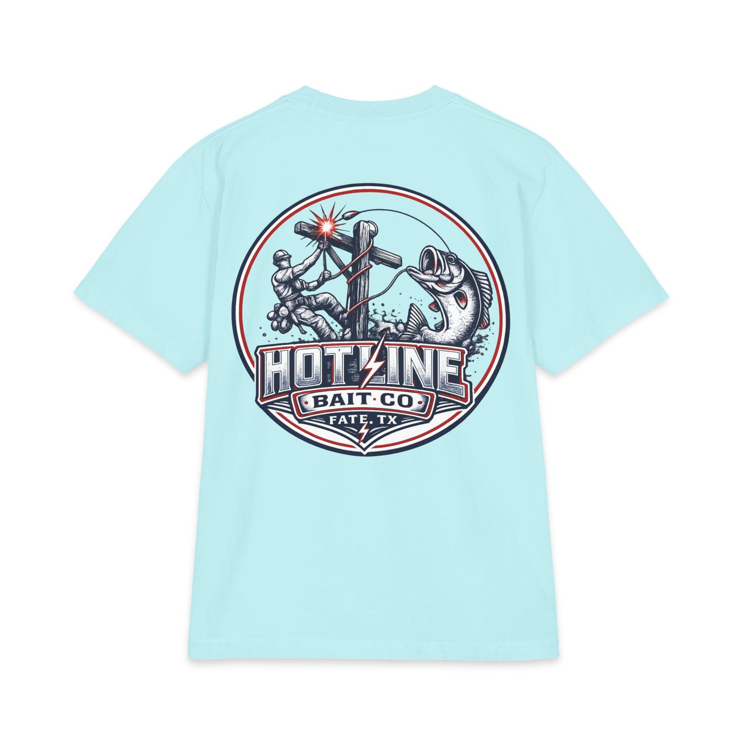 Patriotic Bass Tee — Hotline Bait Co. Fishing T-Shirt