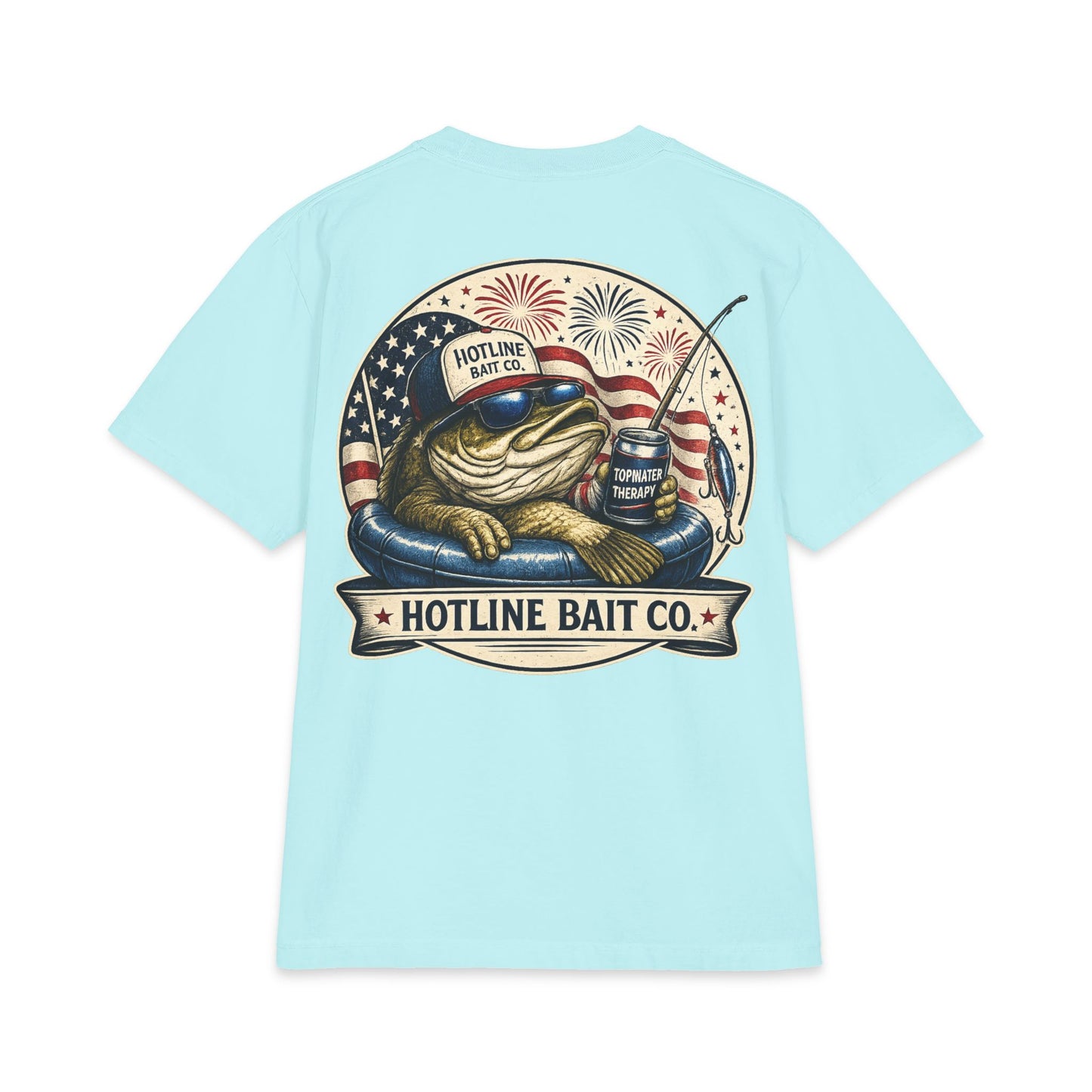 Hotline Bait Co. American Bass Tee — Fishing Graphic T‑Shirt