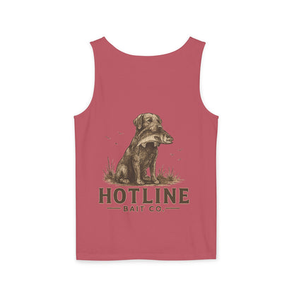 Dog & Fish Logo Tank Top — "Hotline Bait Co." Fishing Tank