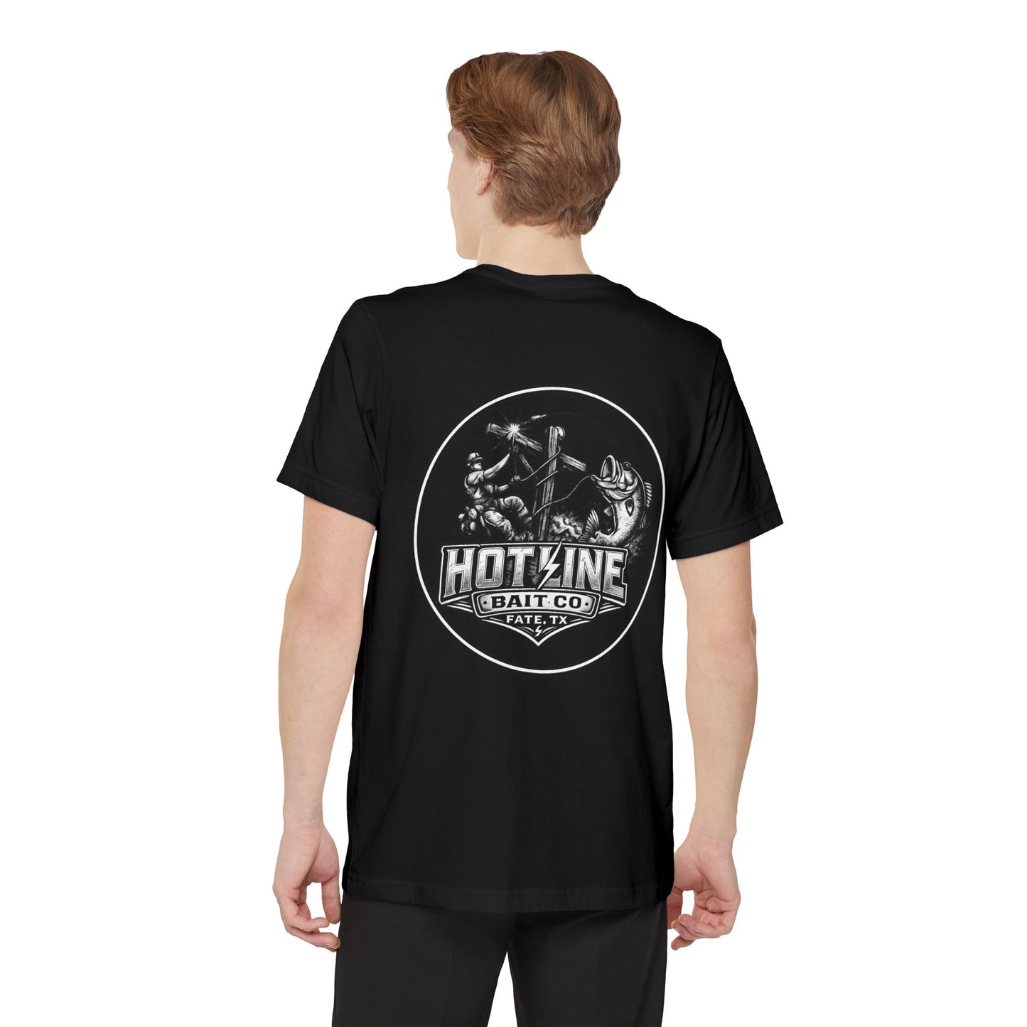Hotline Bait Co. Pocket T-Shirt — Fishing Graphic Tee