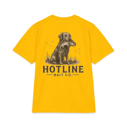 Hotline Bait Co. Labrador T-Shirt — Vintage Fishing Dog Tee