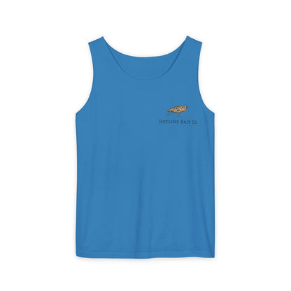 Hot Line Bait Co. Fish Graphic Tank Top — Retro Fishing Summer Tee