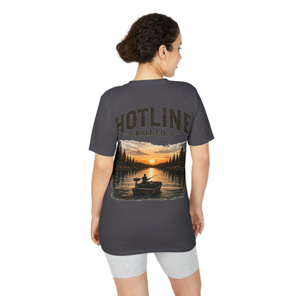 Fishing T-Shirt - Hotline Bait Co. Sunset Lake Angler Tee