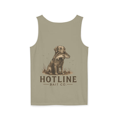 Dog & Fish Logo Tank Top — "Hotline Bait Co." Fishing Tank