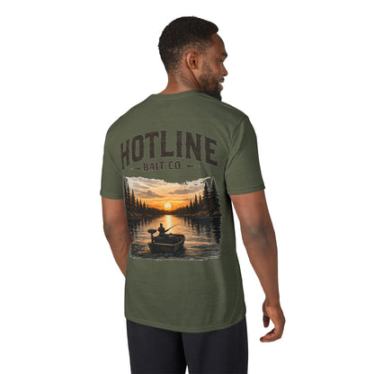 Fishing T-Shirt - Hotline Bait Co. Sunset Lake Angler Tee