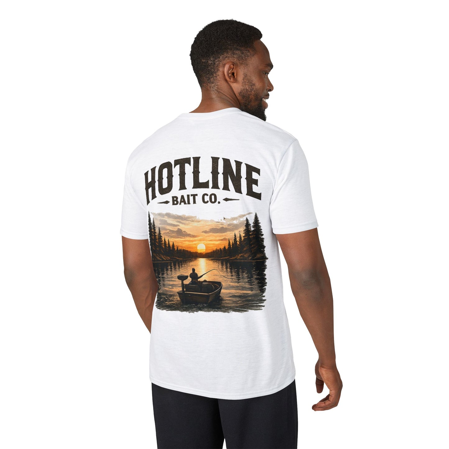 Fishing T-Shirt - Hotline Bait Co. Sunset Lake Angler Tee