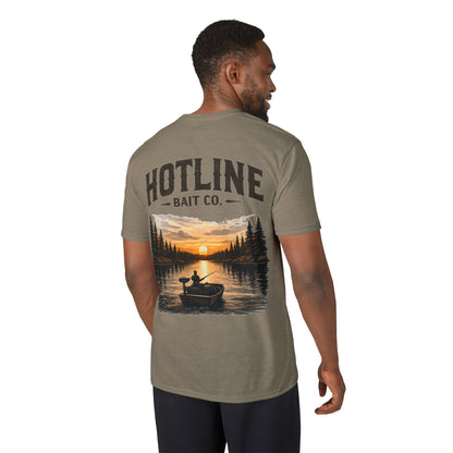 Fishing T-Shirt - Hotline Bait Co. Sunset Lake Angler Tee