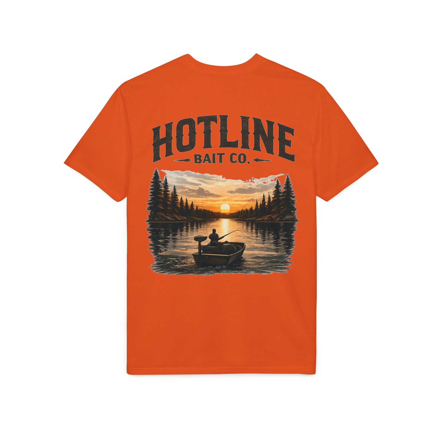 Fishing T-Shirt - Hotline Bait Co. Sunset Lake Angler Tee
