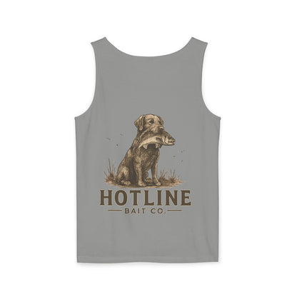 Dog & Fish Logo Tank Top — "Hotline Bait Co." Fishing Tank