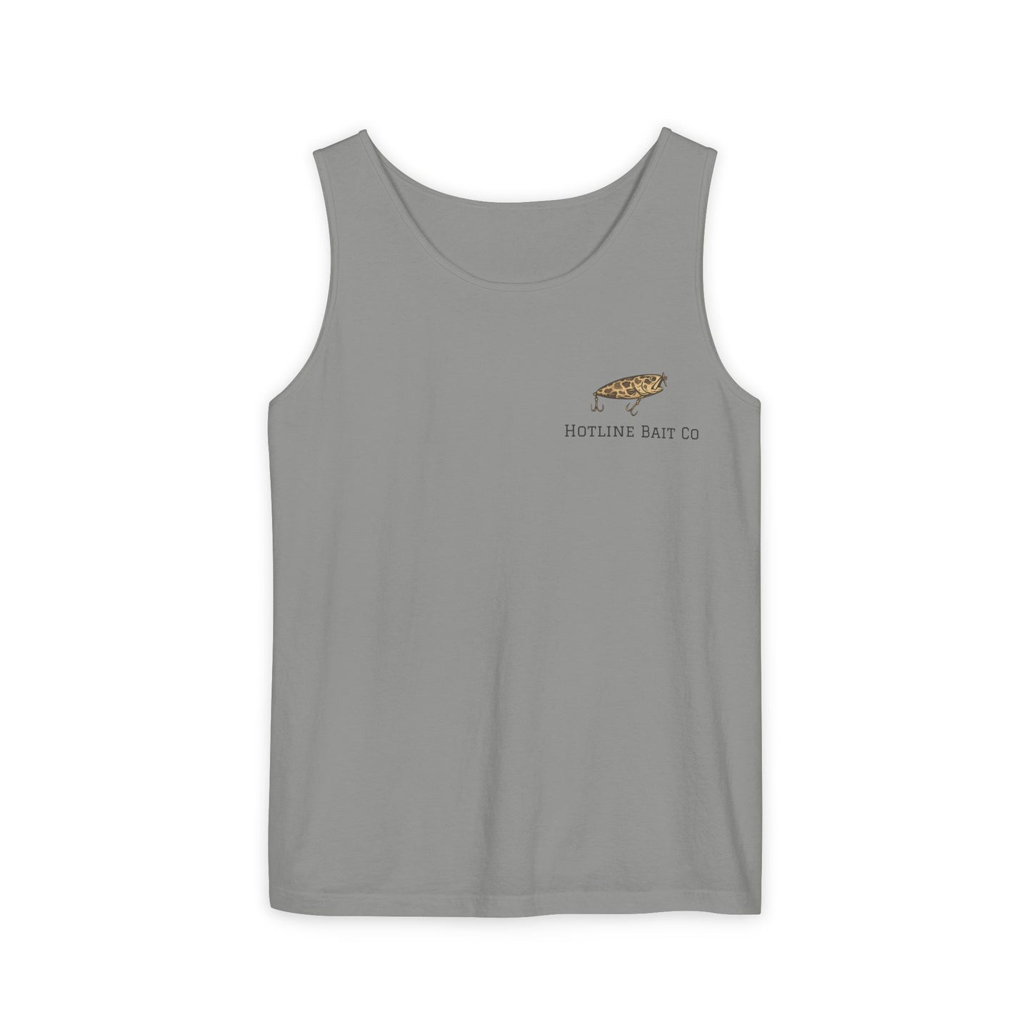 Hot Line Bait Co. Fish Graphic Tank Top — Retro Fishing Summer Tee