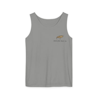 Hot Line Bait Co. Fish Graphic Tank Top — Retro Fishing Summer Tee