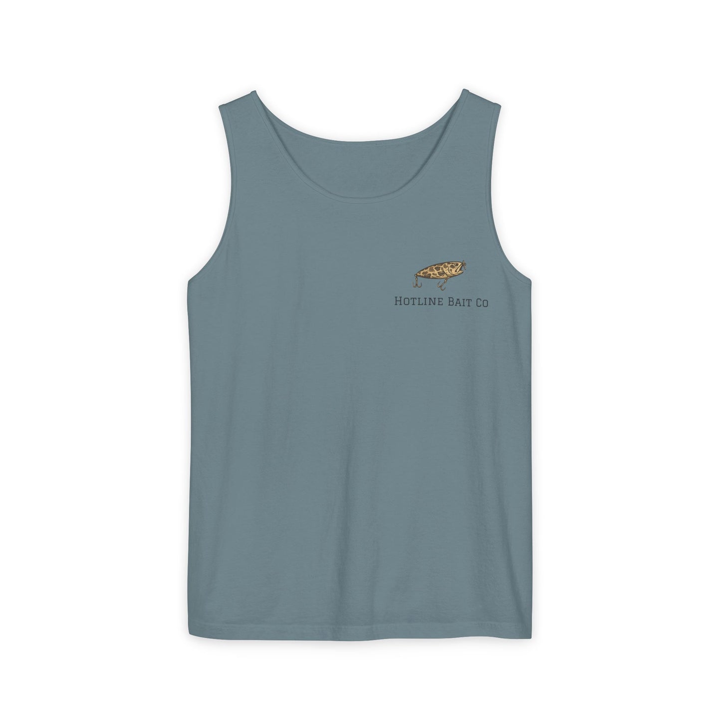 Hot Line Bait Co. Fish Graphic Tank Top — Retro Fishing Summer Tee