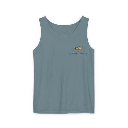 Hot Line Bait Co. Fish Graphic Tank Top — Retro Fishing Summer Tee