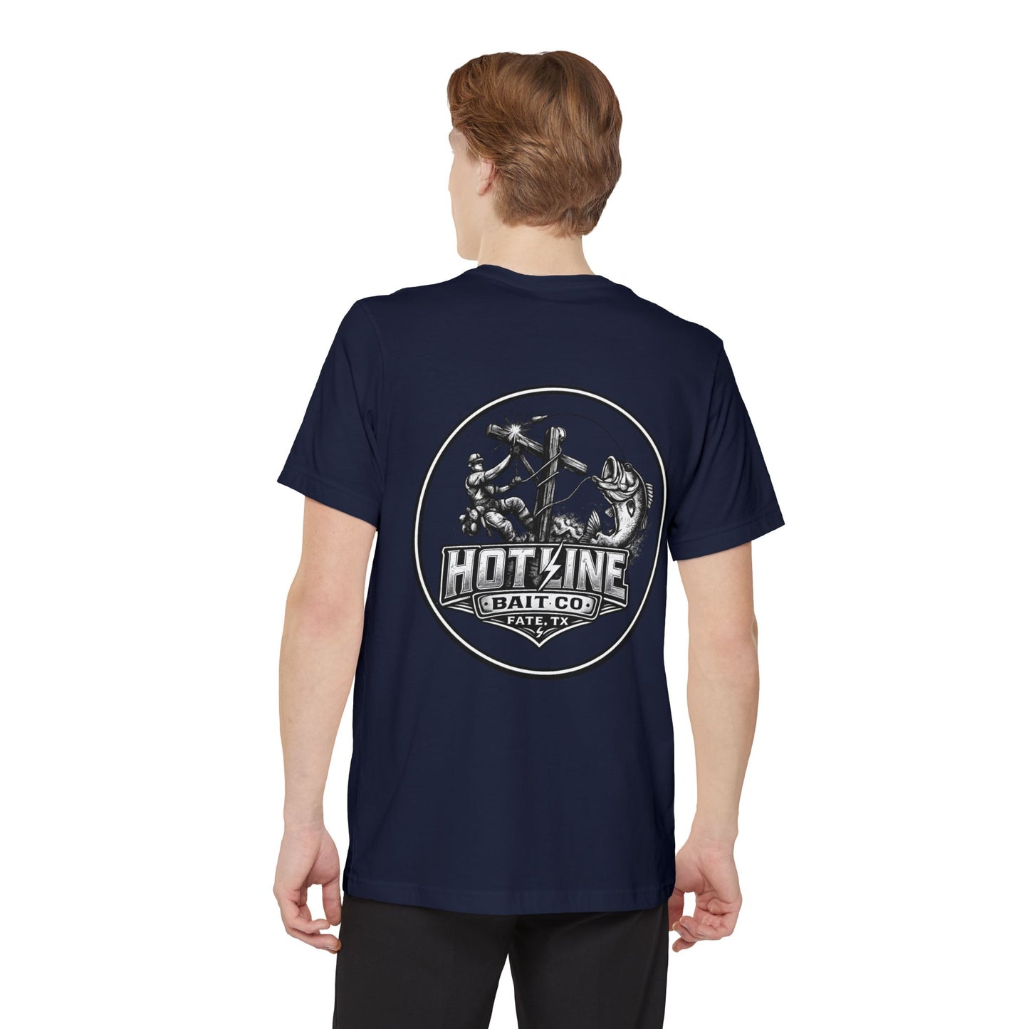 Hotline Bait Co. Pocket T-Shirt — Fishing Graphic Tee