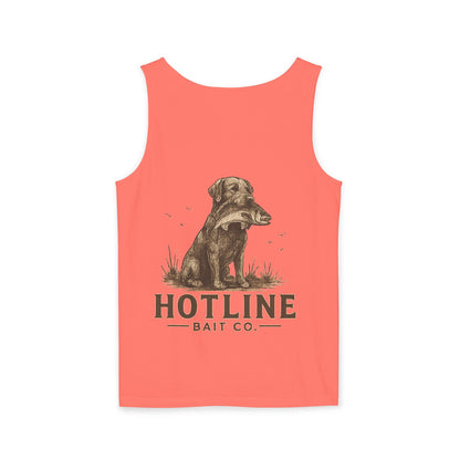 Dog & Fish Logo Tank Top — "Hotline Bait Co." Fishing Tank