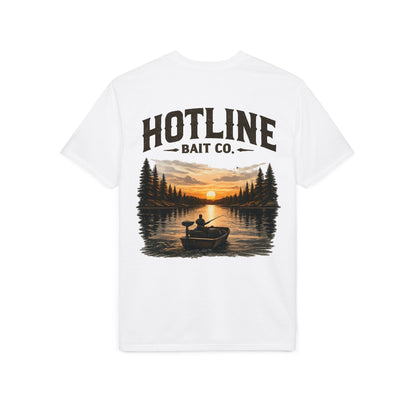 Fishing T-Shirt - Hotline Bait Co. Sunset Lake Angler Tee
