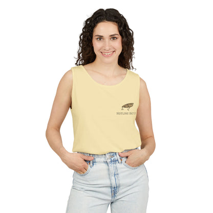 Hot Line Bait Co. Fish Graphic Tank Top — Retro Fishing Summer Tee
