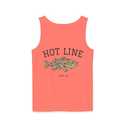 Hot Line Bait Co. Fish Graphic Tank Top — Retro Fishing Summer Tee