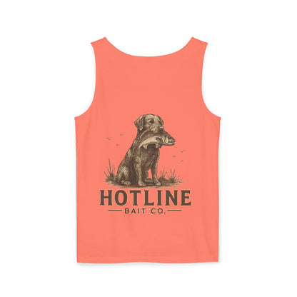 Dog & Fish Logo Tank Top — "Hotline Bait Co." Fishing Tank
