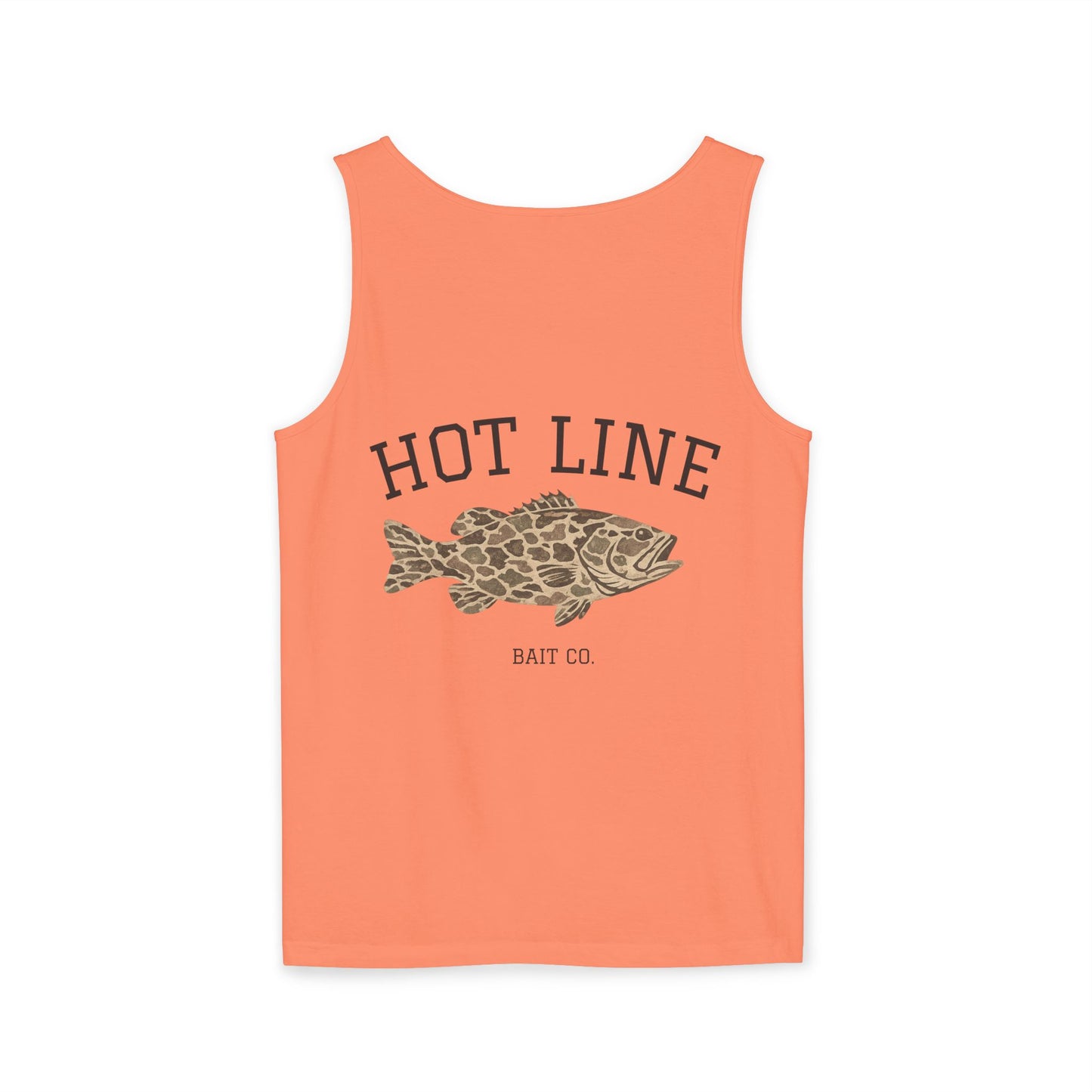 Hot Line Bait Co. Fish Graphic Tank Top — Retro Fishing Summer Tee
