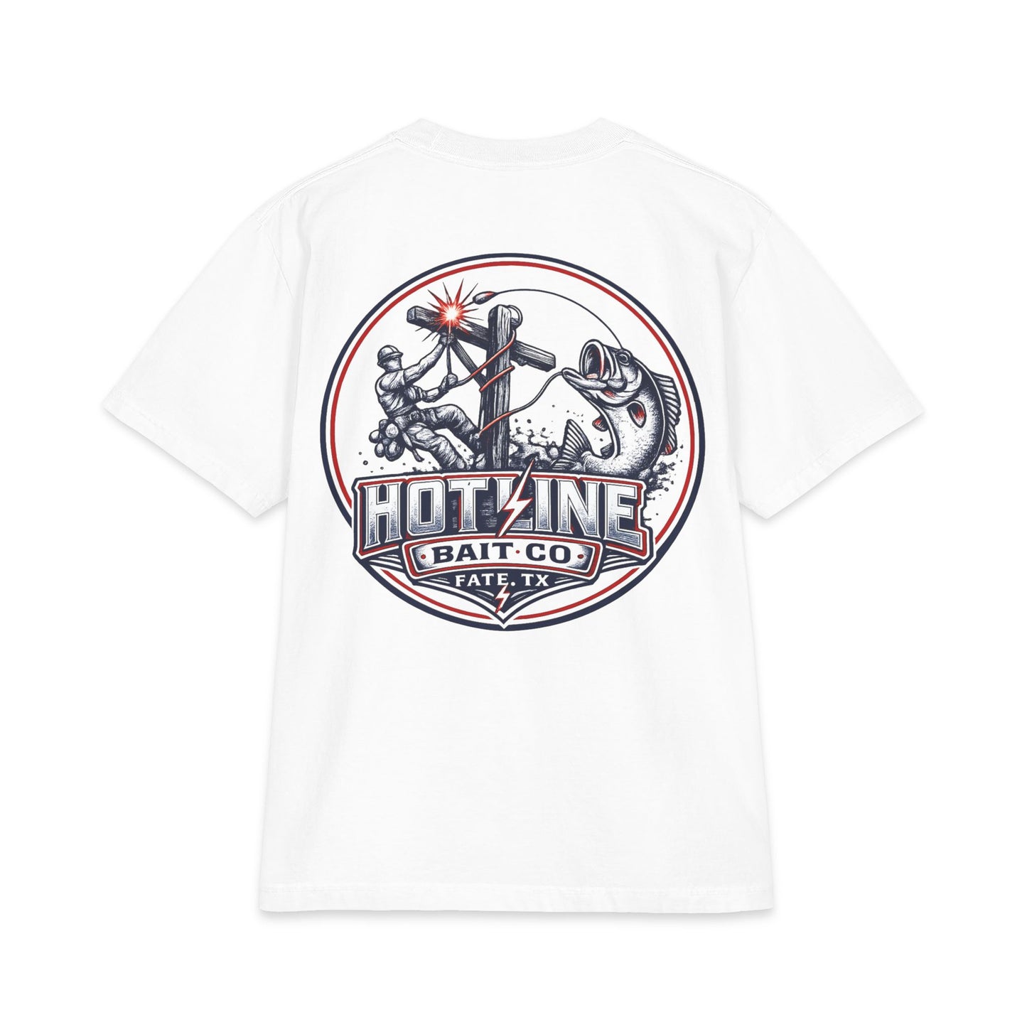 Patriotic Bass Tee — Hotline Bait Co. Fishing T-Shirt