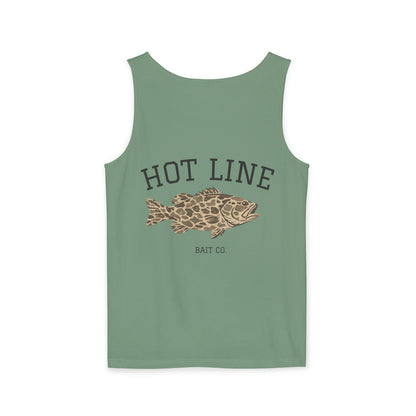 Hot Line Bait Co. Fish Graphic Tank Top — Retro Fishing Summer Tee