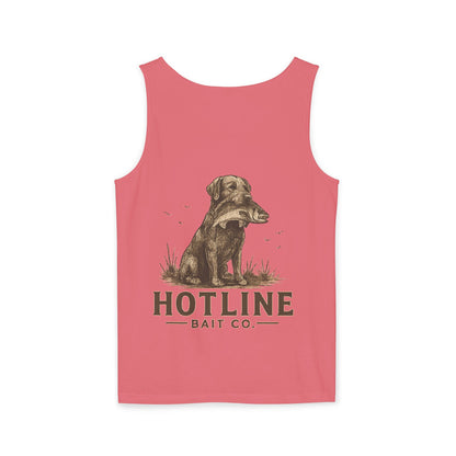 Dog & Fish Logo Tank Top — "Hotline Bait Co." Fishing Tank