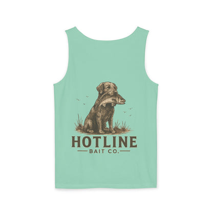 Dog & Fish Logo Tank Top — "Hotline Bait Co." Fishing Tank