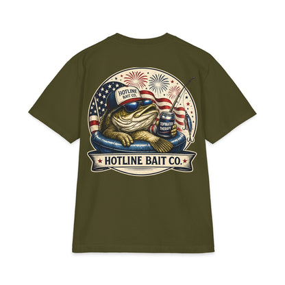 Hotline Bait Co. American Bass Tee — Fishing Graphic T‑Shirt