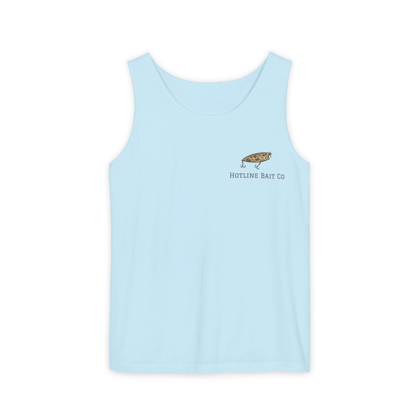 Hot Line Bait Co. Fish Graphic Tank Top — Retro Fishing Summer Tee