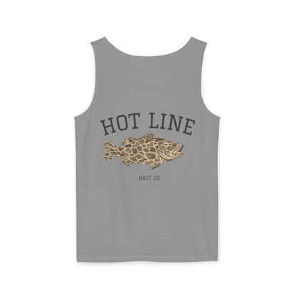 Hot Line Bait Co. Fish Graphic Tank Top — Retro Fishing Summer Tee