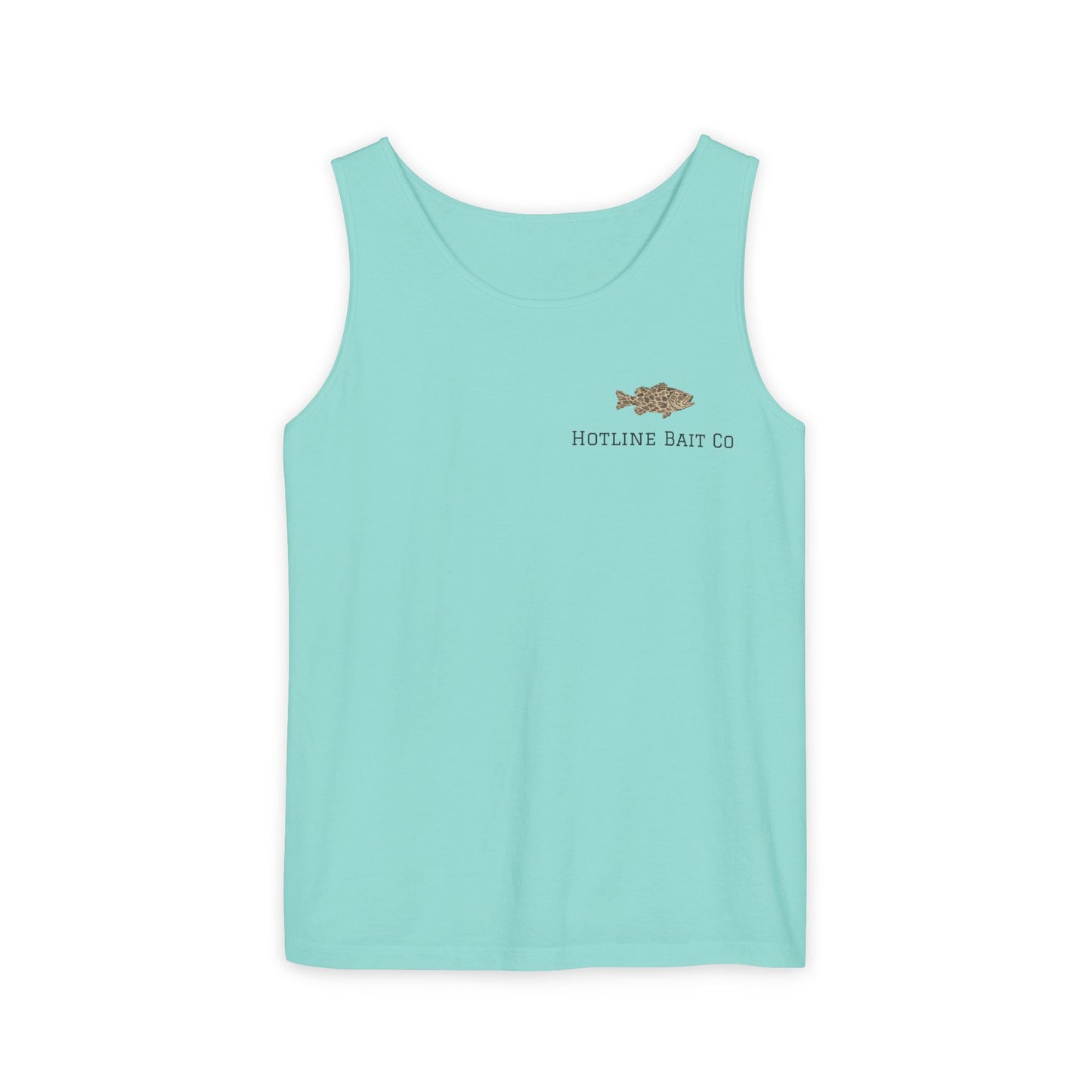 Dog & Fish Logo Tank Top — "Hotline Bait Co." Fishing Tank