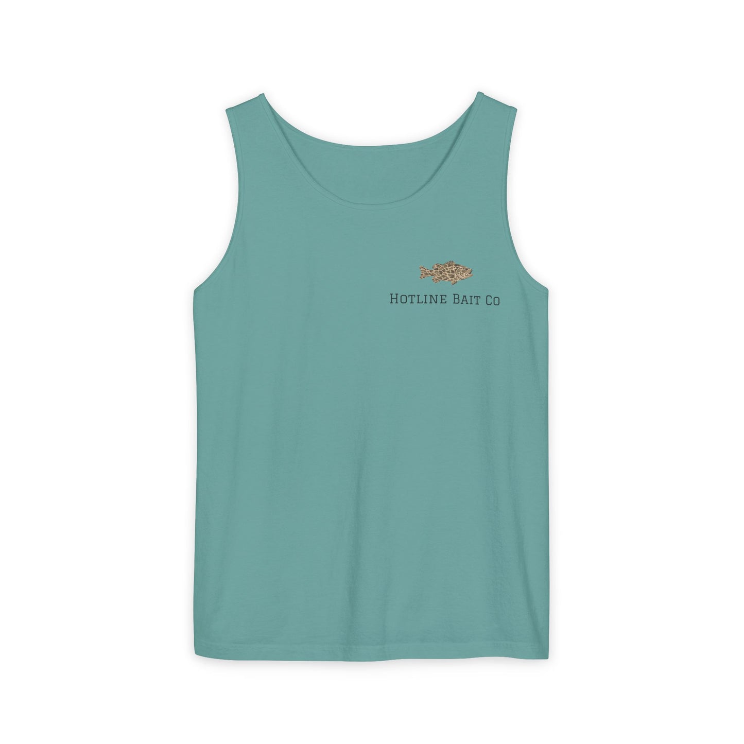 Dog & Fish Logo Tank Top — "Hotline Bait Co." Fishing Tank