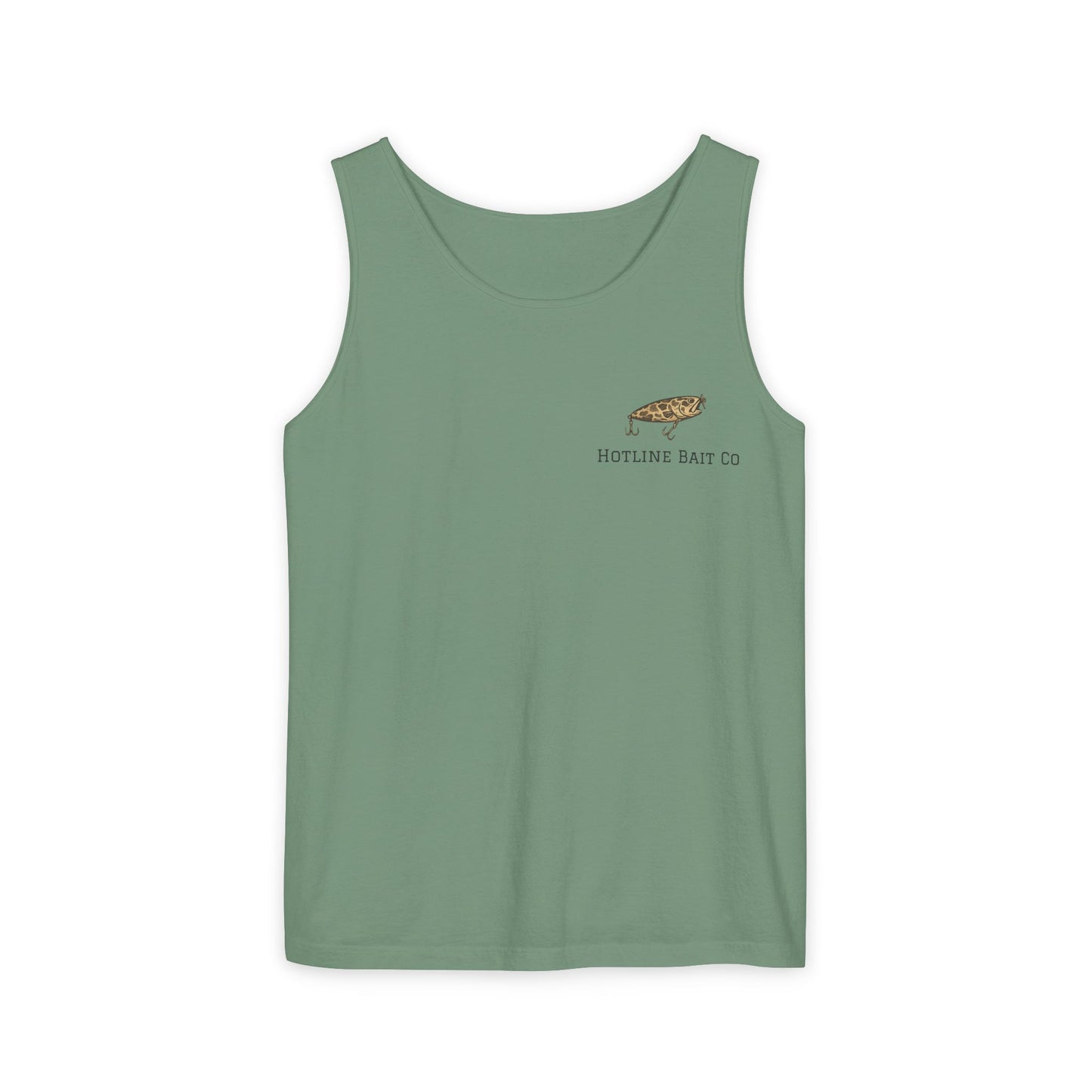 Hot Line Bait Co. Fish Graphic Tank Top — Retro Fishing Summer Tee