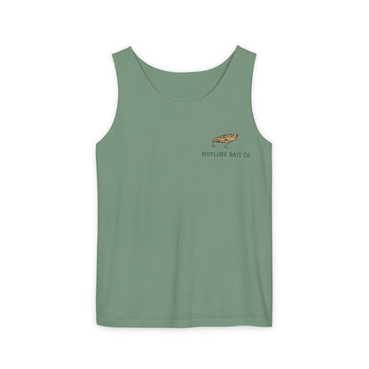 Hot Line Bait Co. Fish Graphic Tank Top — Retro Fishing Summer Tee