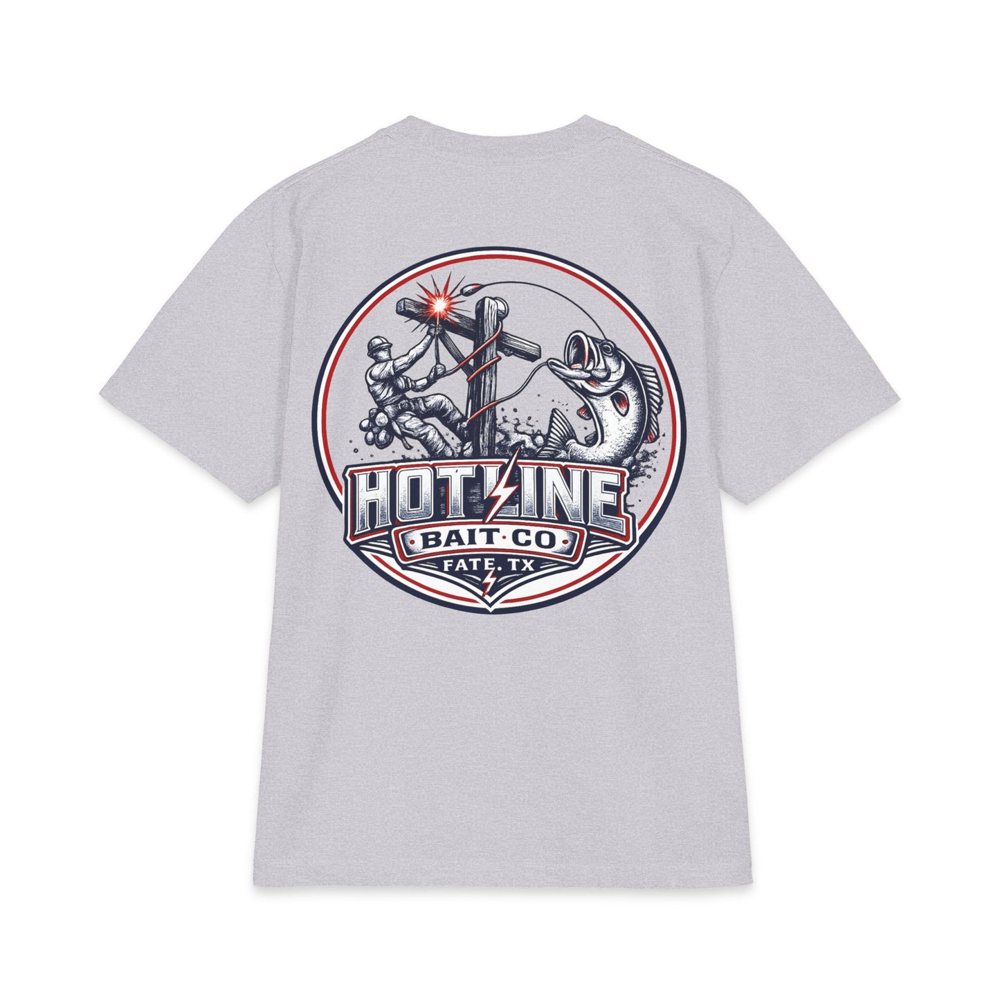 Patriotic Bass Tee — Hotline Bait Co. Fishing T-Shirt