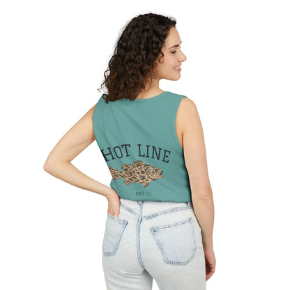 Hot Line Bait Co. Fish Graphic Tank Top — Retro Fishing Summer Tee