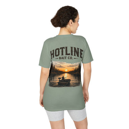 Fishing T-Shirt - Hotline Bait Co. Sunset Lake Angler Tee