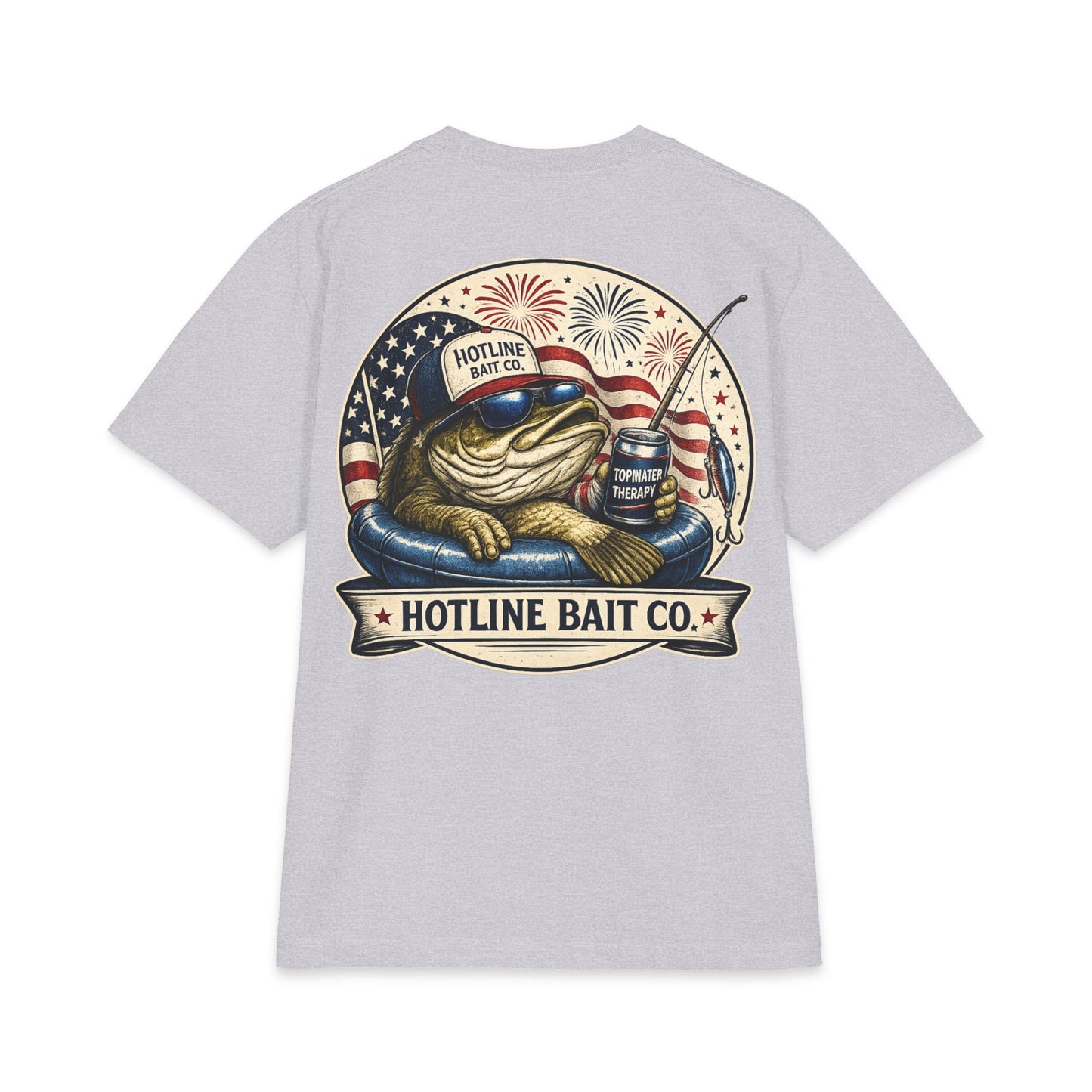 Hotline Bait Co. American Bass Tee — Fishing Graphic T‑Shirt